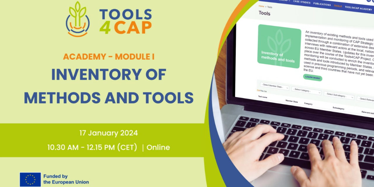 Европейският проект Tools4CAP за инструментариума на ОСП, нов подход и гъвкавост. Методи и средства