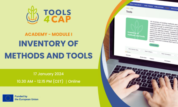 Европейският проект Tools4CAP за инструментариума на ОСП, нов подход и гъвкавост. Методи и средства